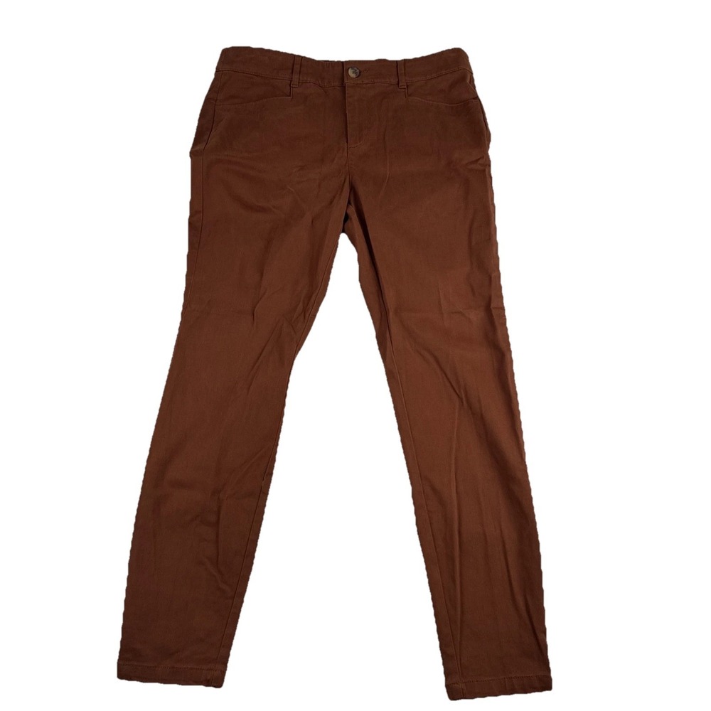 New! Loft Skinny Ankle Mid Rise Caramel Sz 10 Pants Chino 33*29